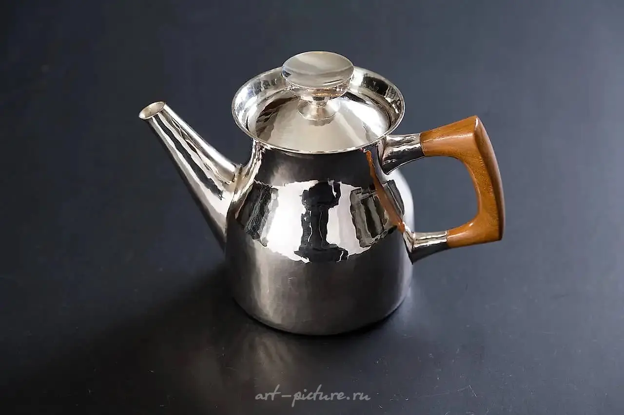 Silver tea/coffee set, 4 pieces Erik Löfman — photo 4