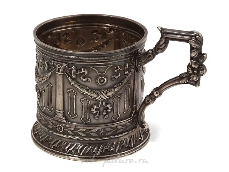Серебряный подстаканник Клингерт Густав Густавович, Россия, 1899-1908 гг. — фото 2