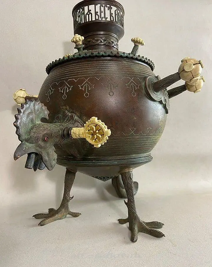 The translation of "Самовар-петух" into English is "Rooster Samovar." — photo 3