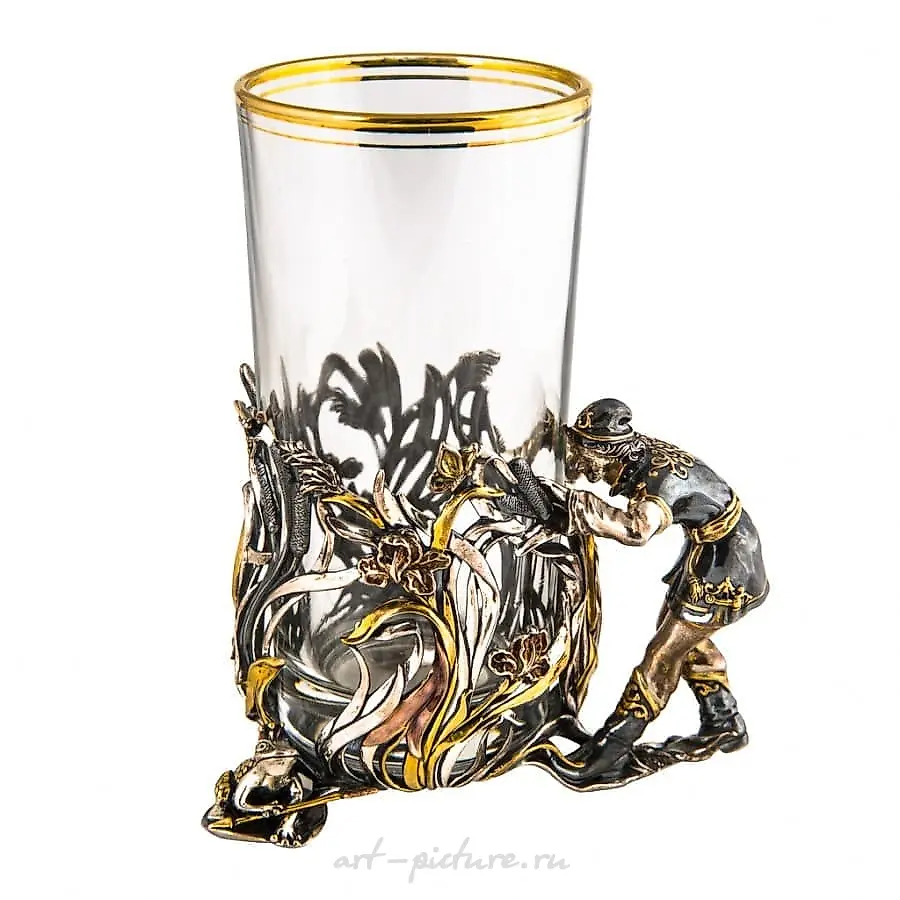 The translation of "Серебряный подстаканник Иван-царевич" into English is "Silver cup holder Ivan Tsarevich." — photo 4