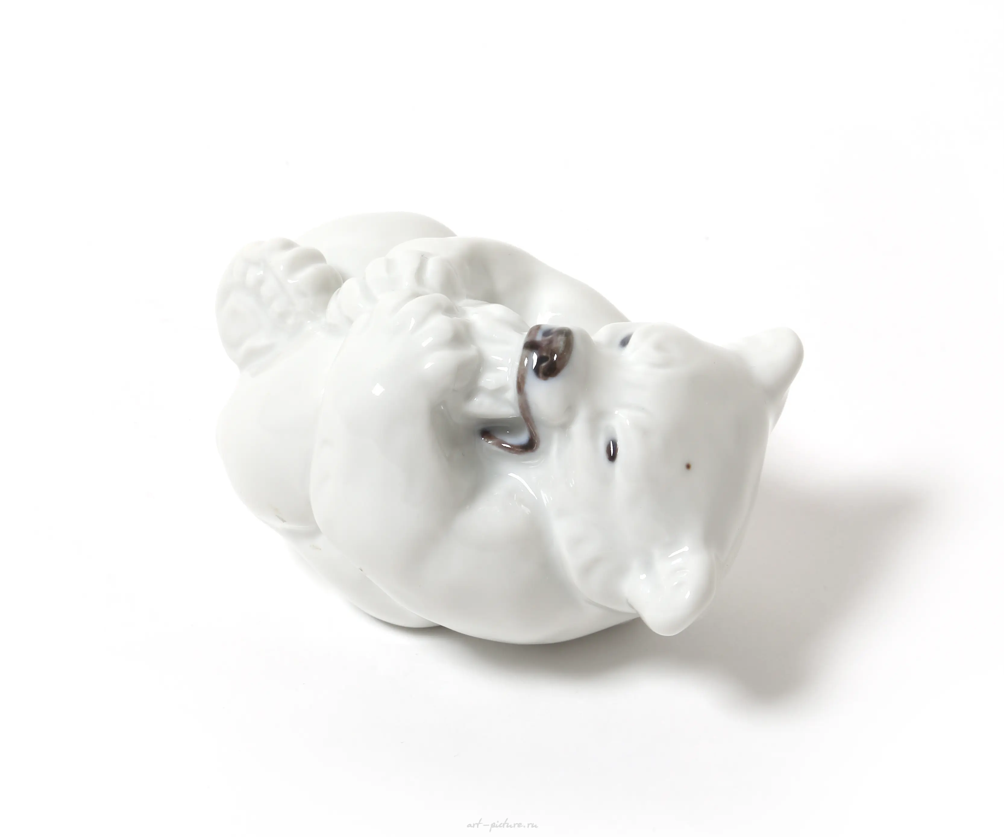 White polar bear cub. Denmark, Copenhagen, Royal Copenhagen. — photo 4