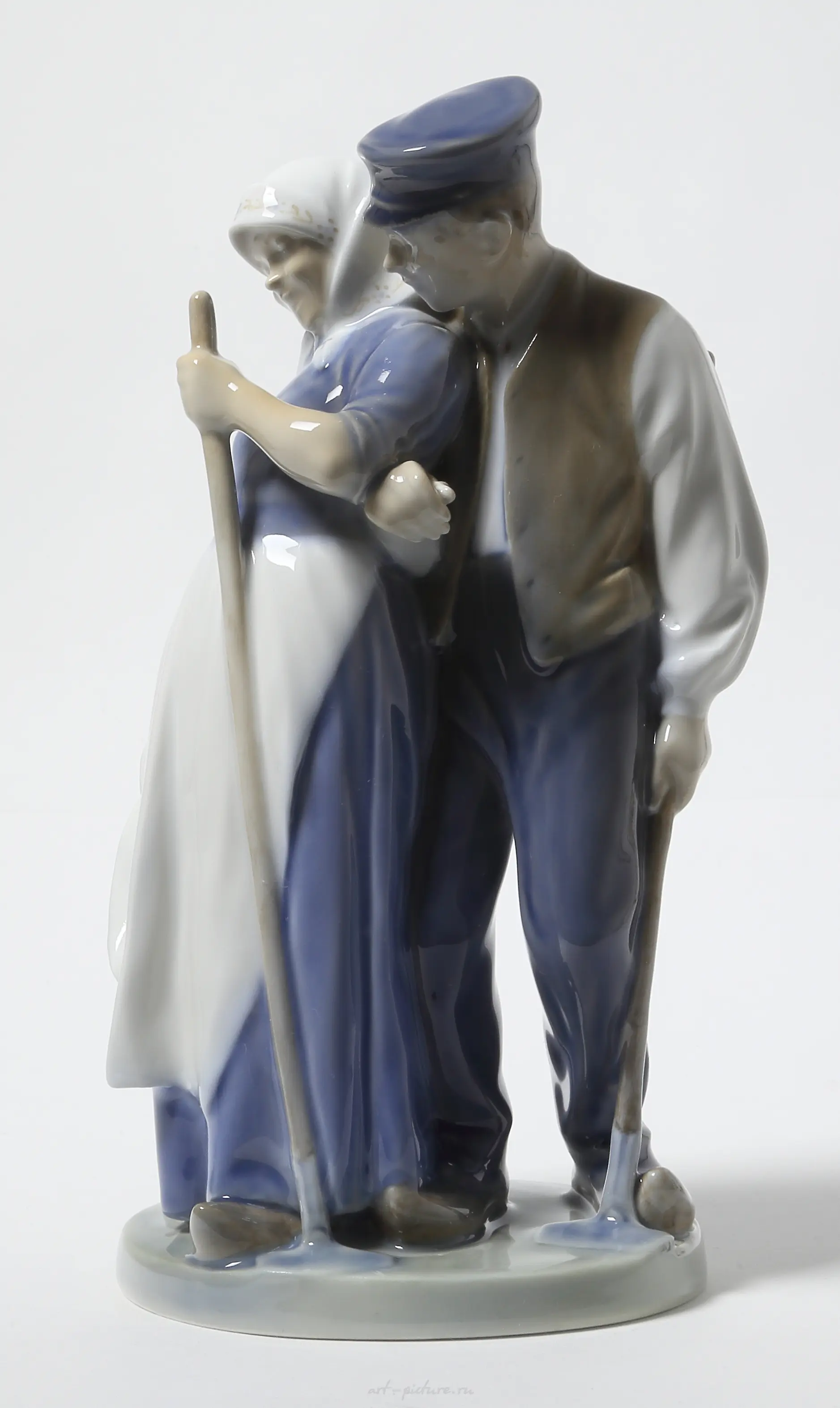 "Porcelain figurine Harvesters Royal Copenhagen" — photo 4