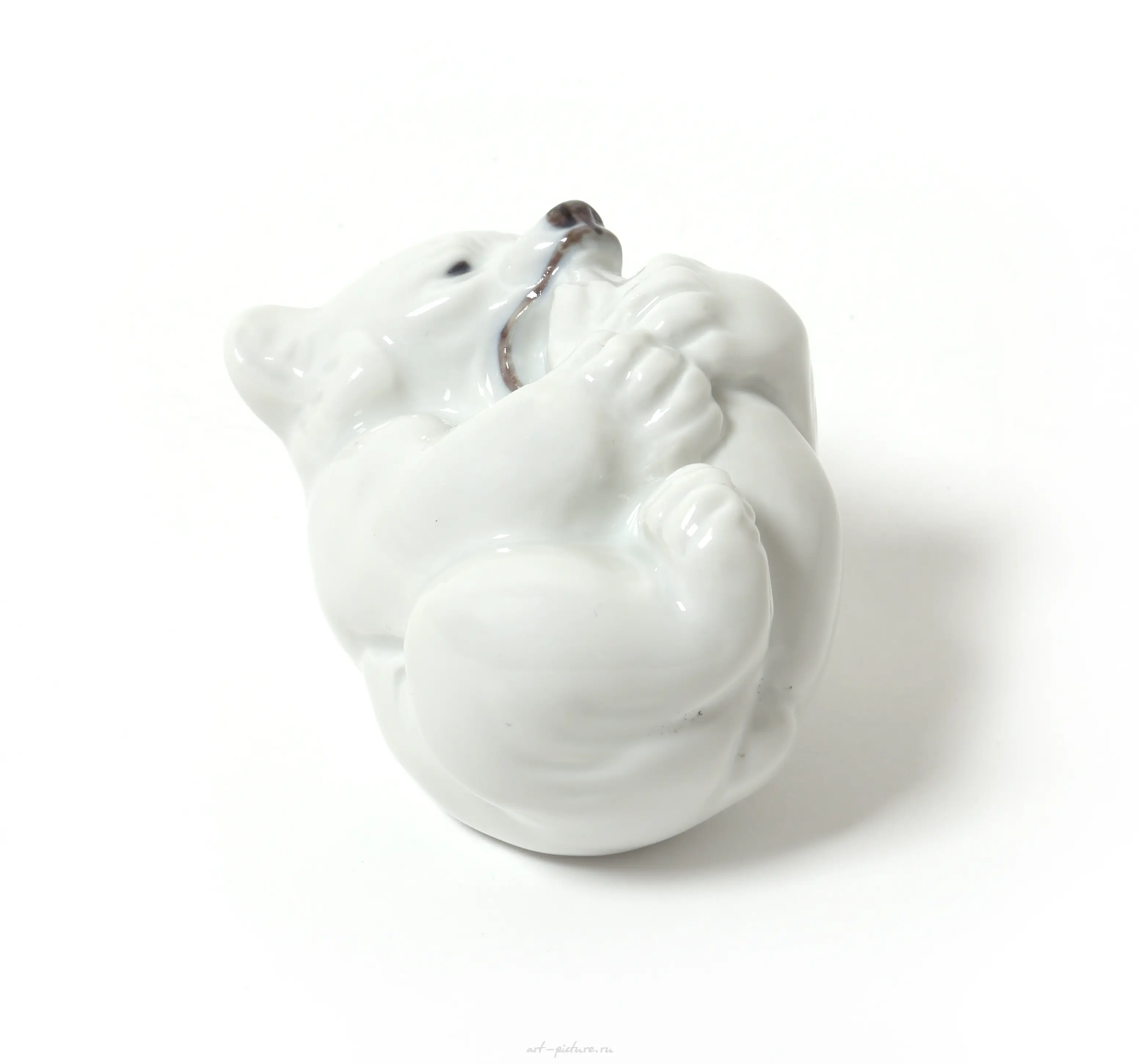White polar bear cub. Denmark, Copenhagen, Royal Copenhagen. — photo 2