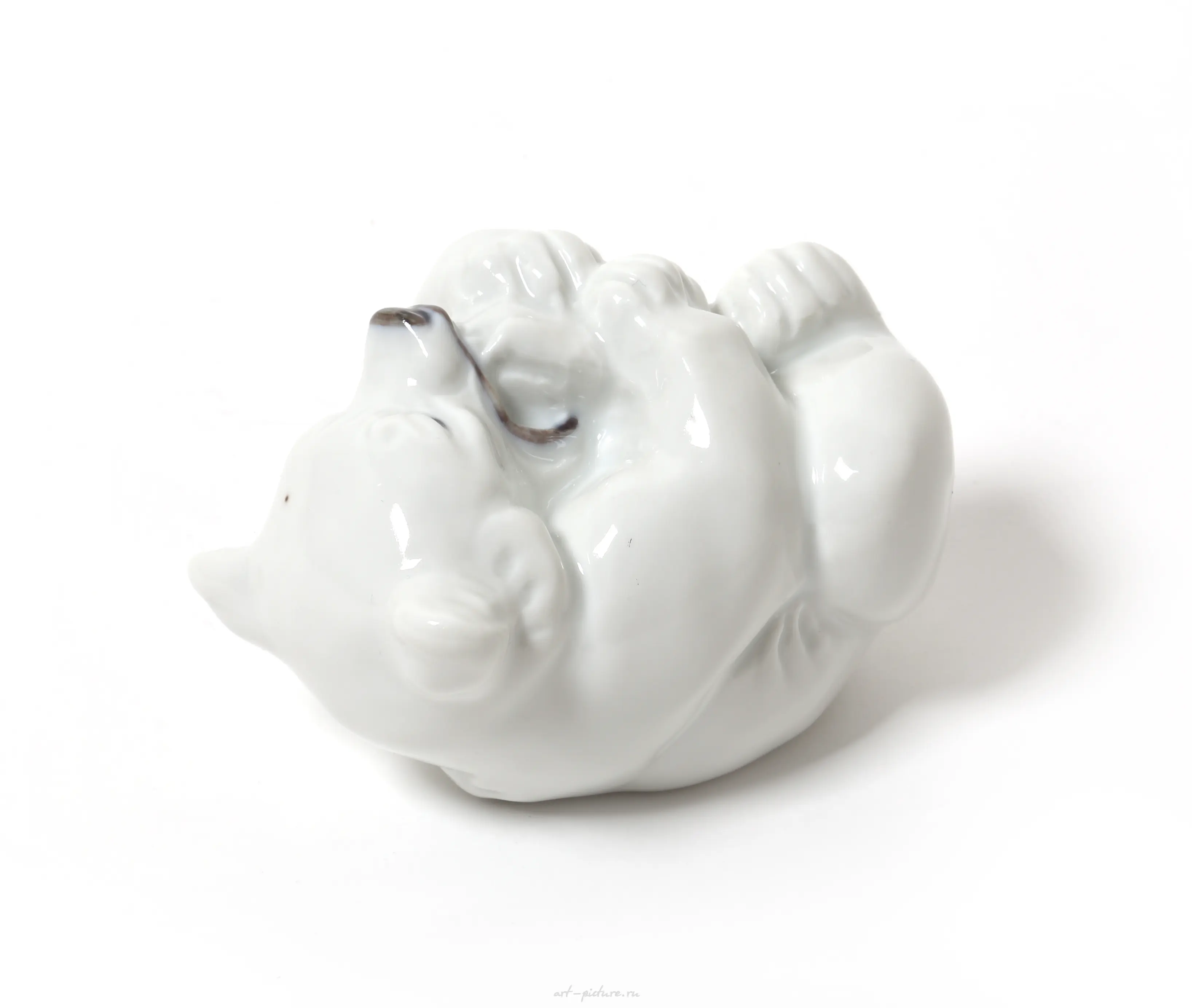 White polar bear cub. Denmark, Copenhagen, Royal Copenhagen. — photo 3