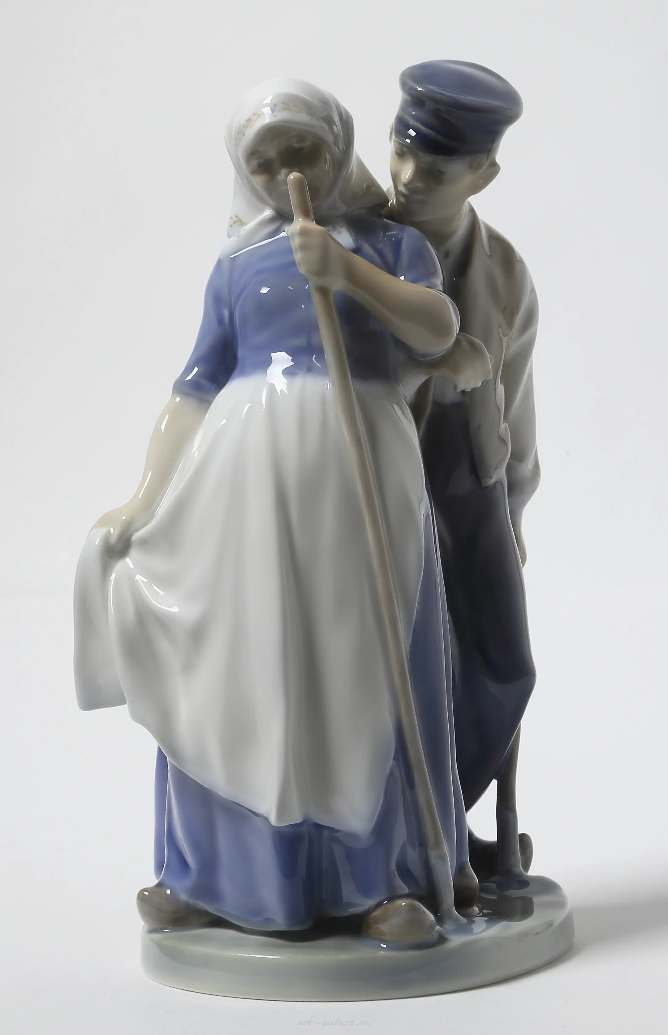 "Porcelain figurine Harvesters Royal Copenhagen" — photo 3