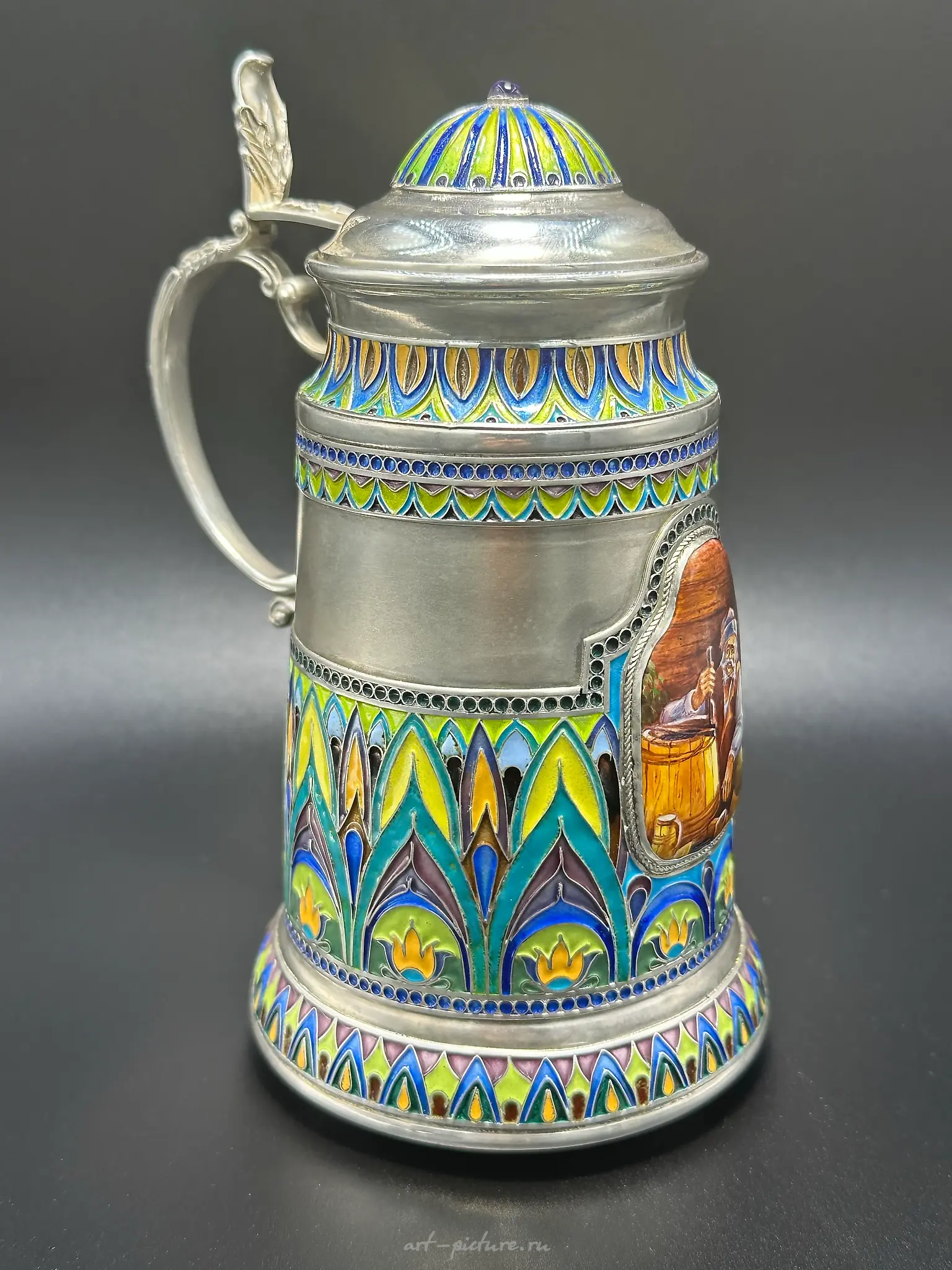 Handmade beer mug, "Rostov Finift" — photo 2