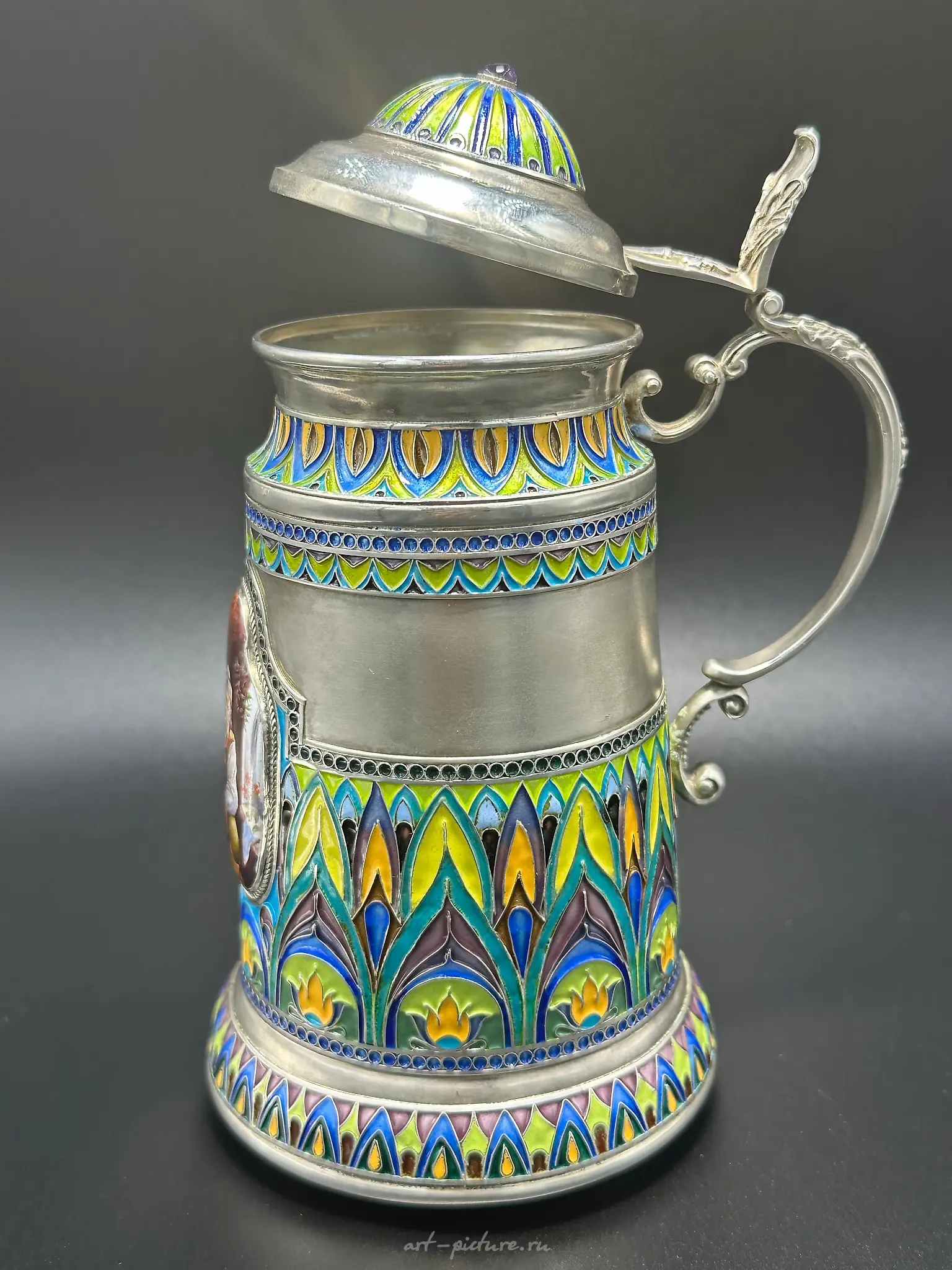 Handmade beer mug, "Rostov Finift" — photo 3