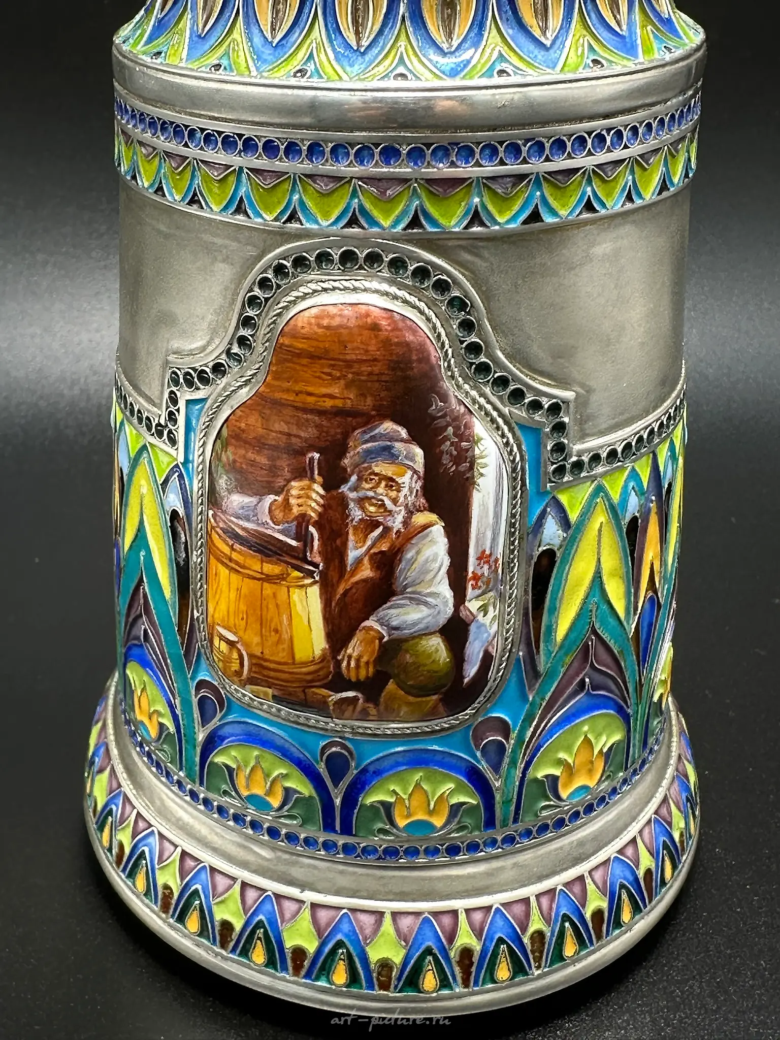 Handmade beer mug, "Rostov Finift" — photo 4