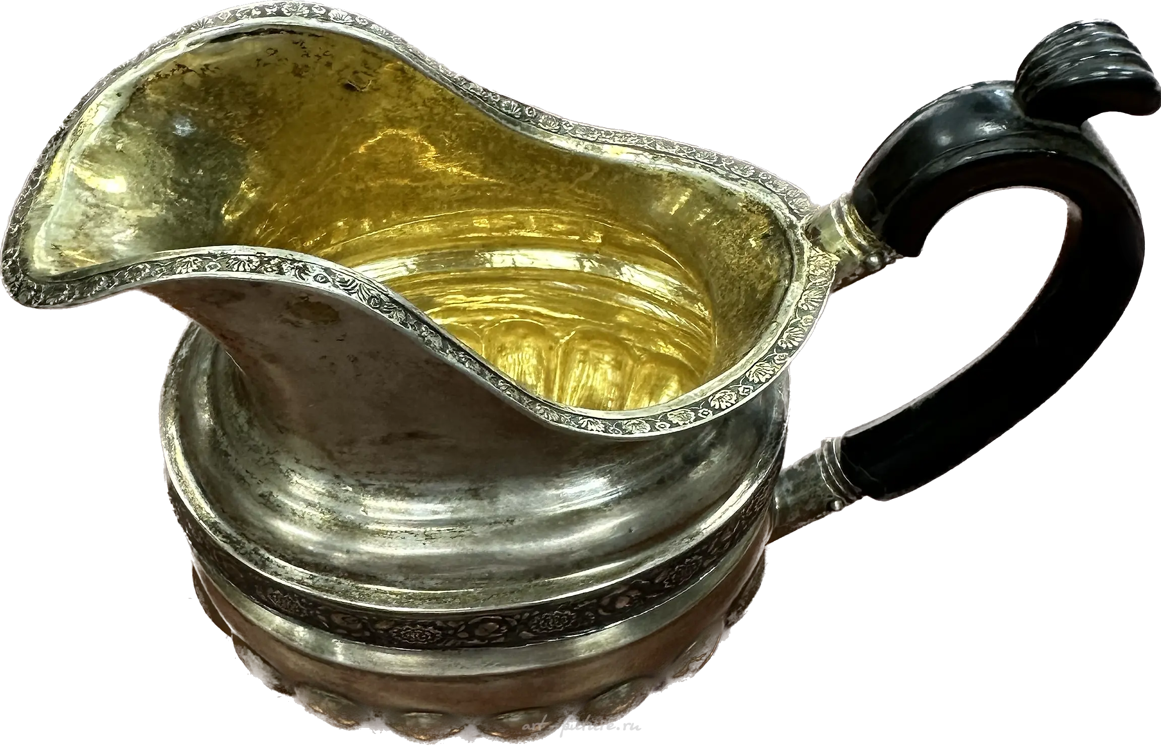 Russian silver creamer. Russia, 1830. — photo 3