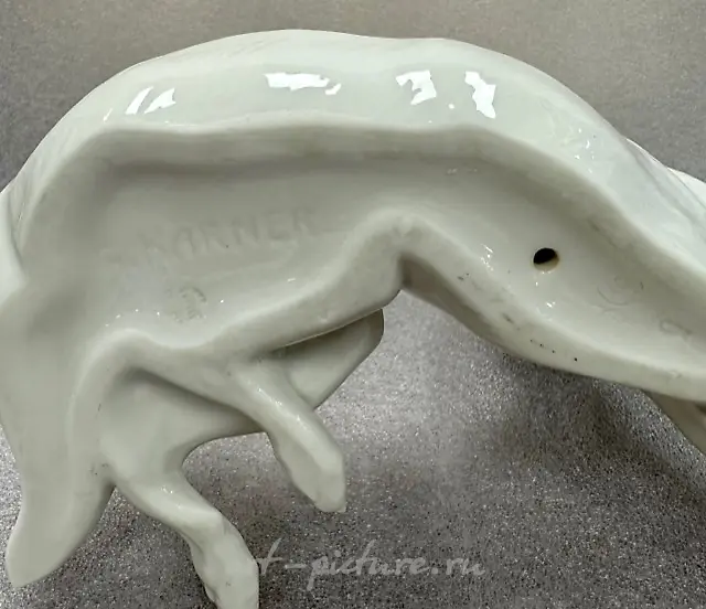 The porcelain figure (statuette) "German Shepherd," Nymphenburg — photo 3