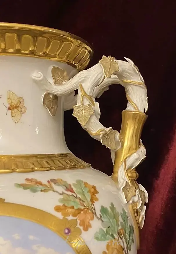 Royal Copenhagen ваза 19 век — фото 3