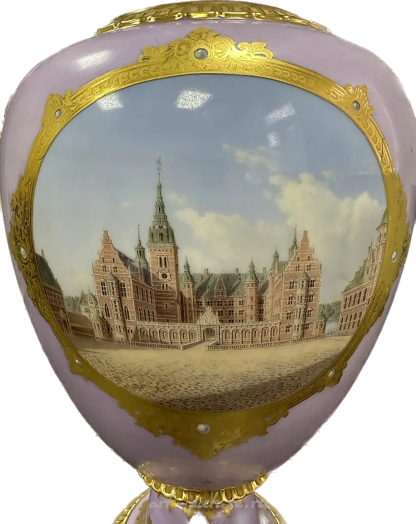Royal Copenhagen ваза 19 век — фото 2