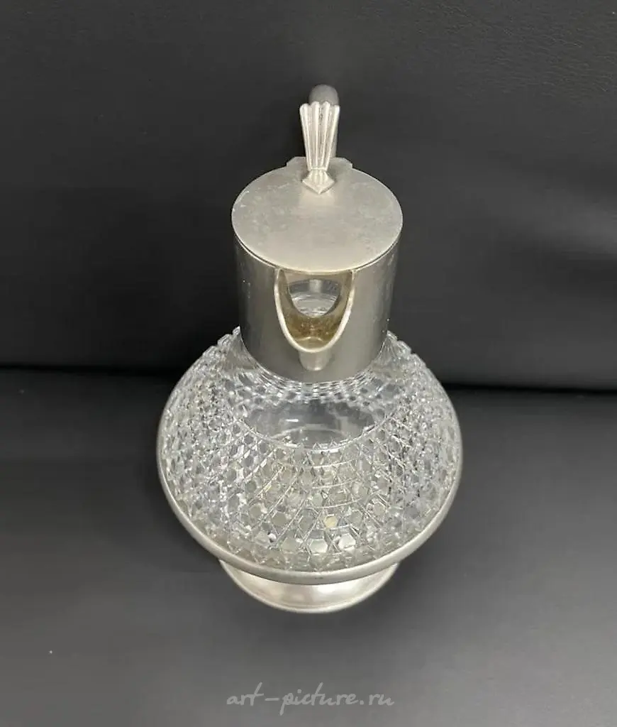 "DECANTER. CRYSTAL, SILVER BOLIN" — photo 5