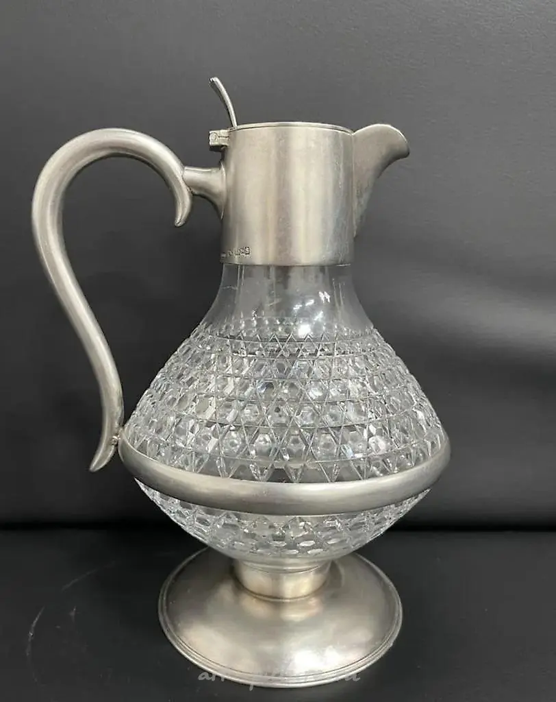 "DECANTER. CRYSTAL, SILVER BOLIN" — photo 4