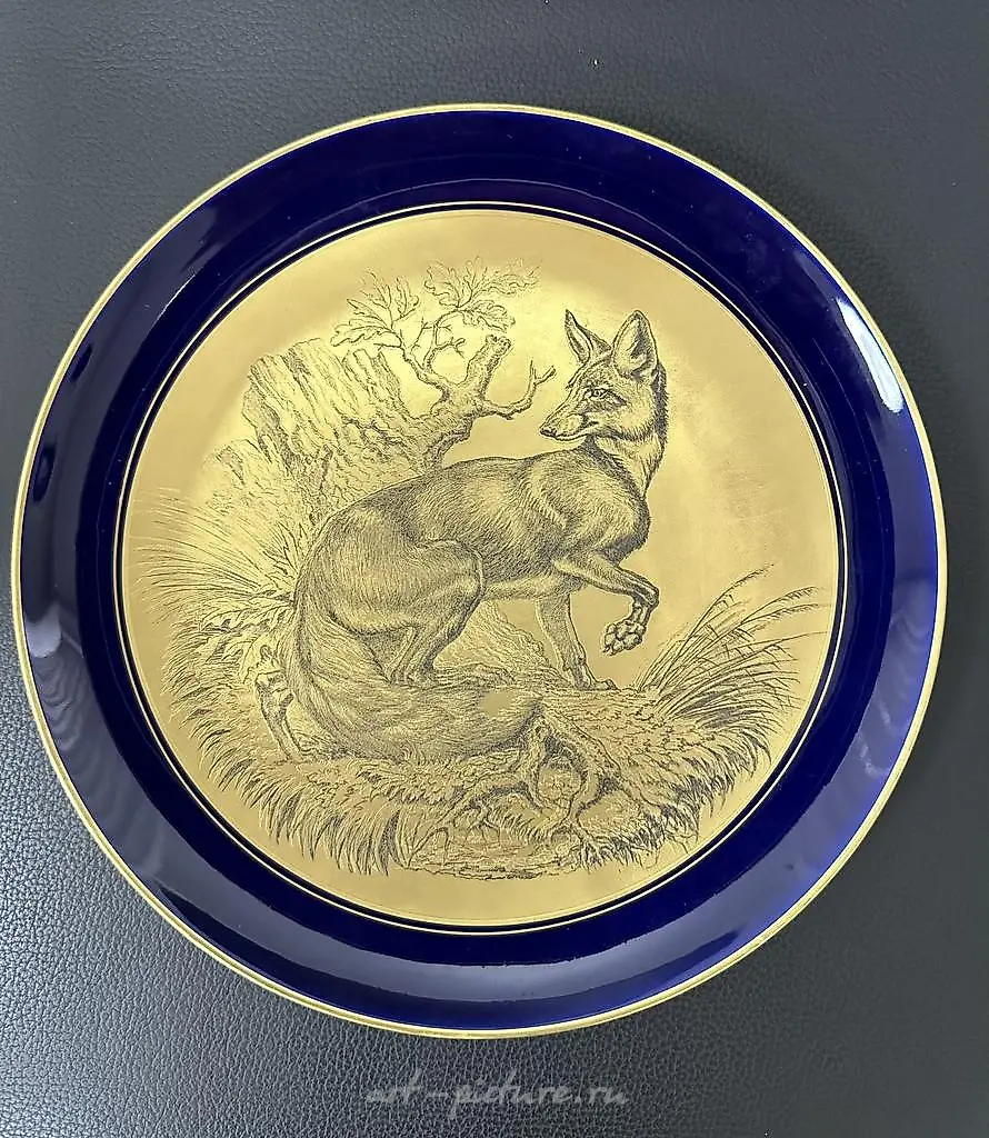 Теодор Кернер. Настенная тарелка с охотничьим сюжетом. 1962-63 гг — фото 3