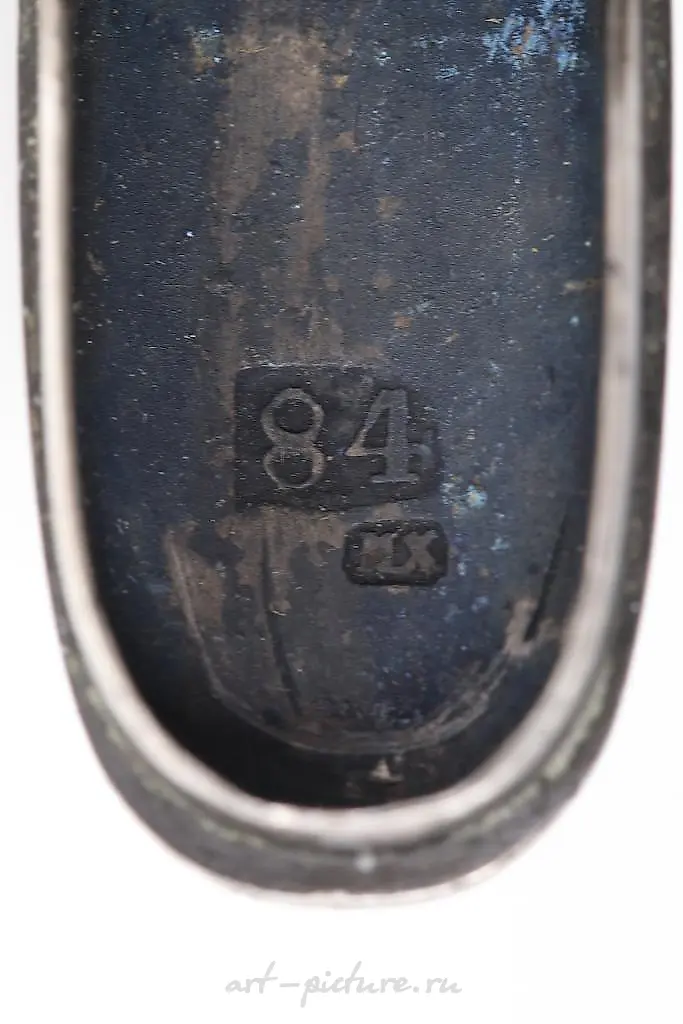 "Silver matchbox, niello, 19th century" — photo 2