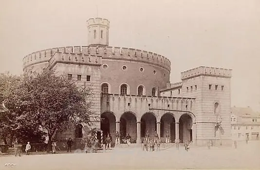 Plate KPM with the architectural landscape of Görlitz Kaisertrutz 1856 — photo 2
