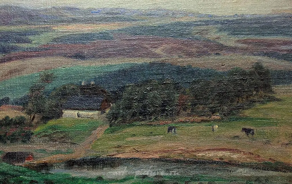Арнольд Крог. Летняя вилла Vrads в датской пустоши. Врадс 1920 с посвящением Axel Berg — фото 4