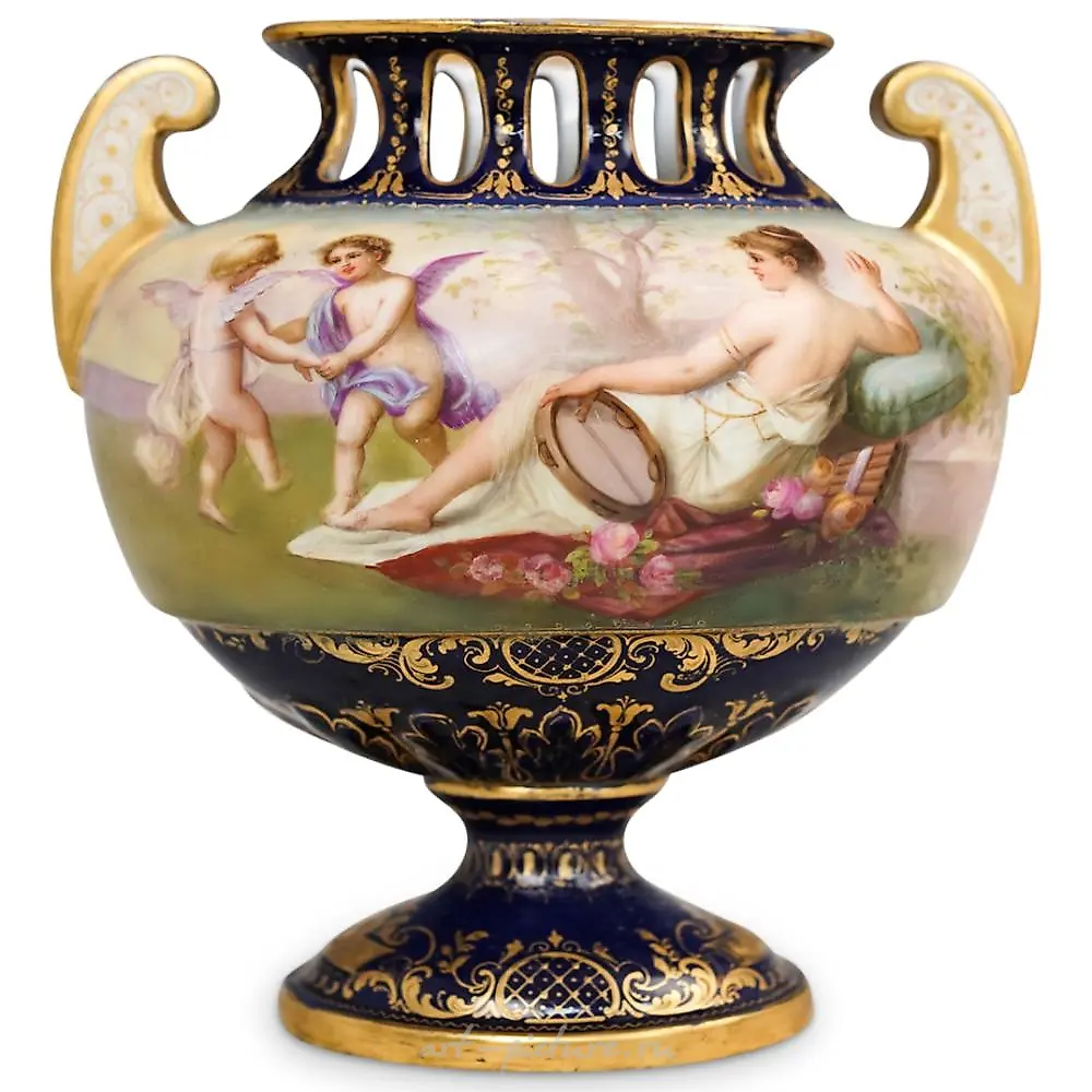 Antique Royal Vienna Porcelain Grouping