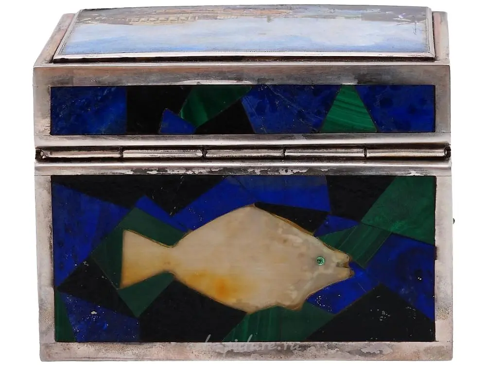 RUSSIAN PETER THE GREAT SILVER PRESENTATION BOX — photo 8