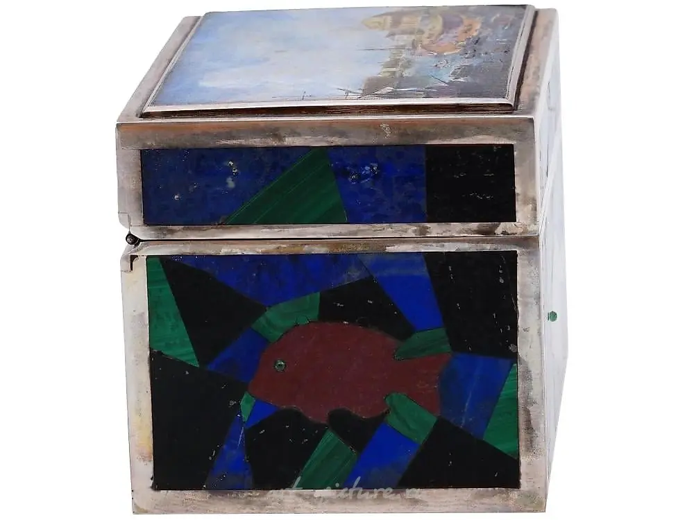 RUSSIAN PETER THE GREAT SILVER PRESENTATION BOX — photo 7