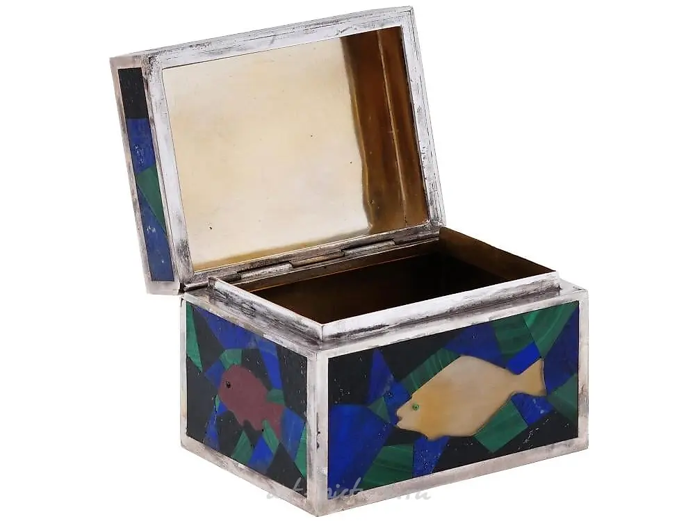 RUSSIAN PETER THE GREAT SILVER PRESENTATION BOX — photo 2