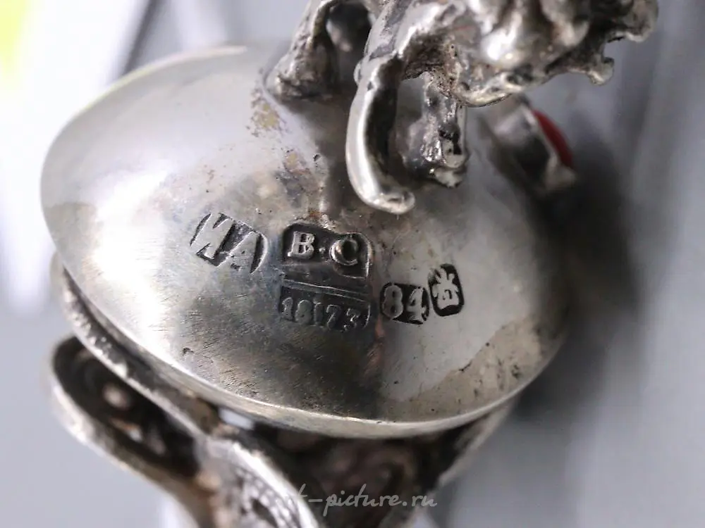 Antique Russian 84 Silver Judaica Torah Pointer — photo 8