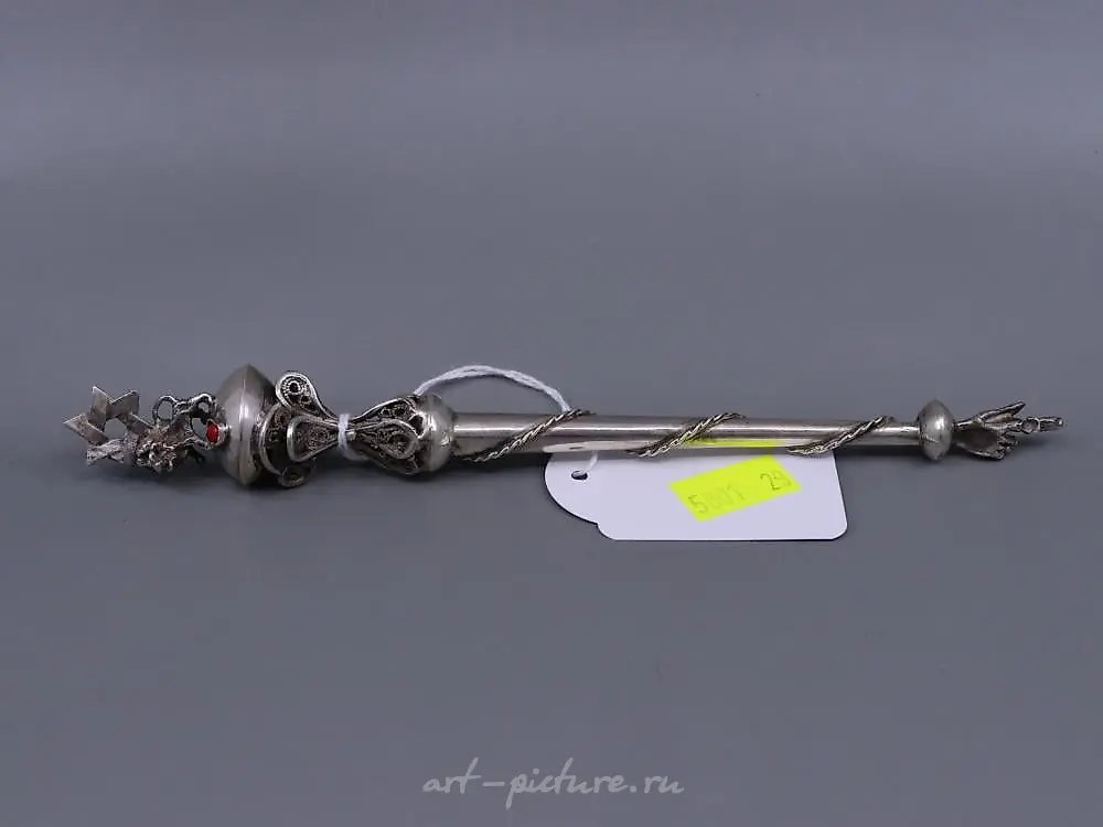 Antique Russian 84 Silver Judaica Torah Pointer