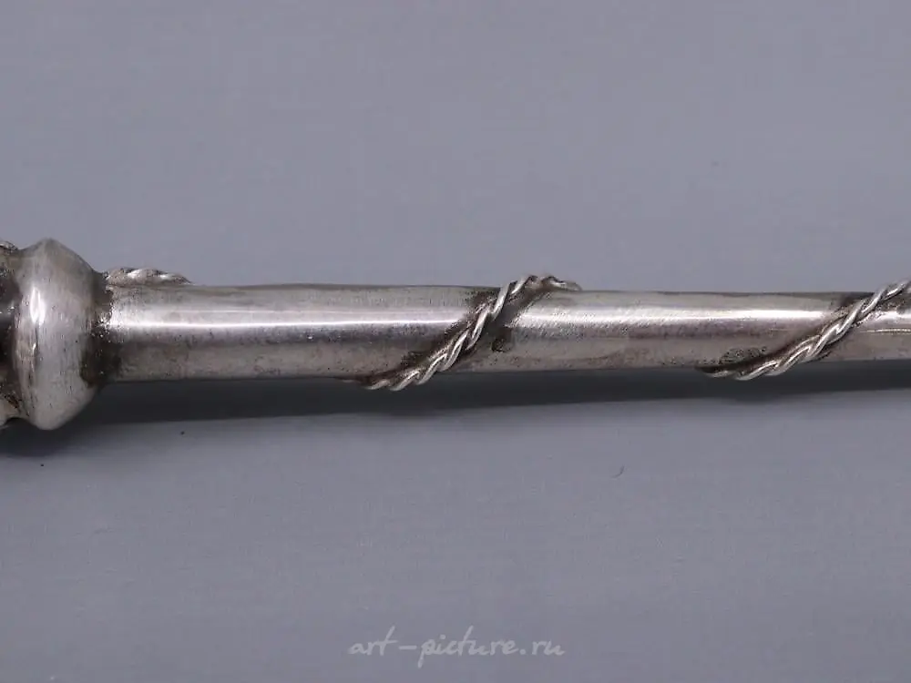 Antique Russian 84 Silver Judaica Torah Pointer — photo 7