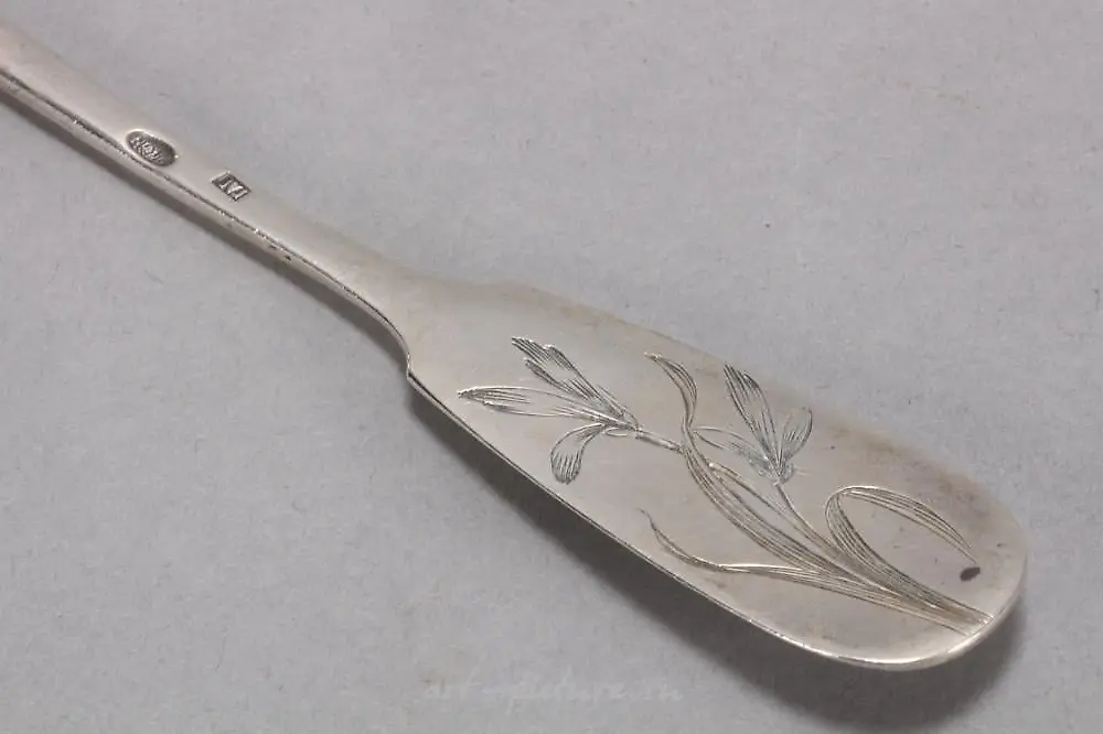 Early 20th Century Russian Niello Silver Belt — photo 3