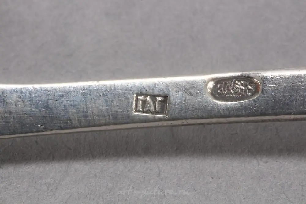Early 20th Century Russian Niello Silver Belt — photo 4