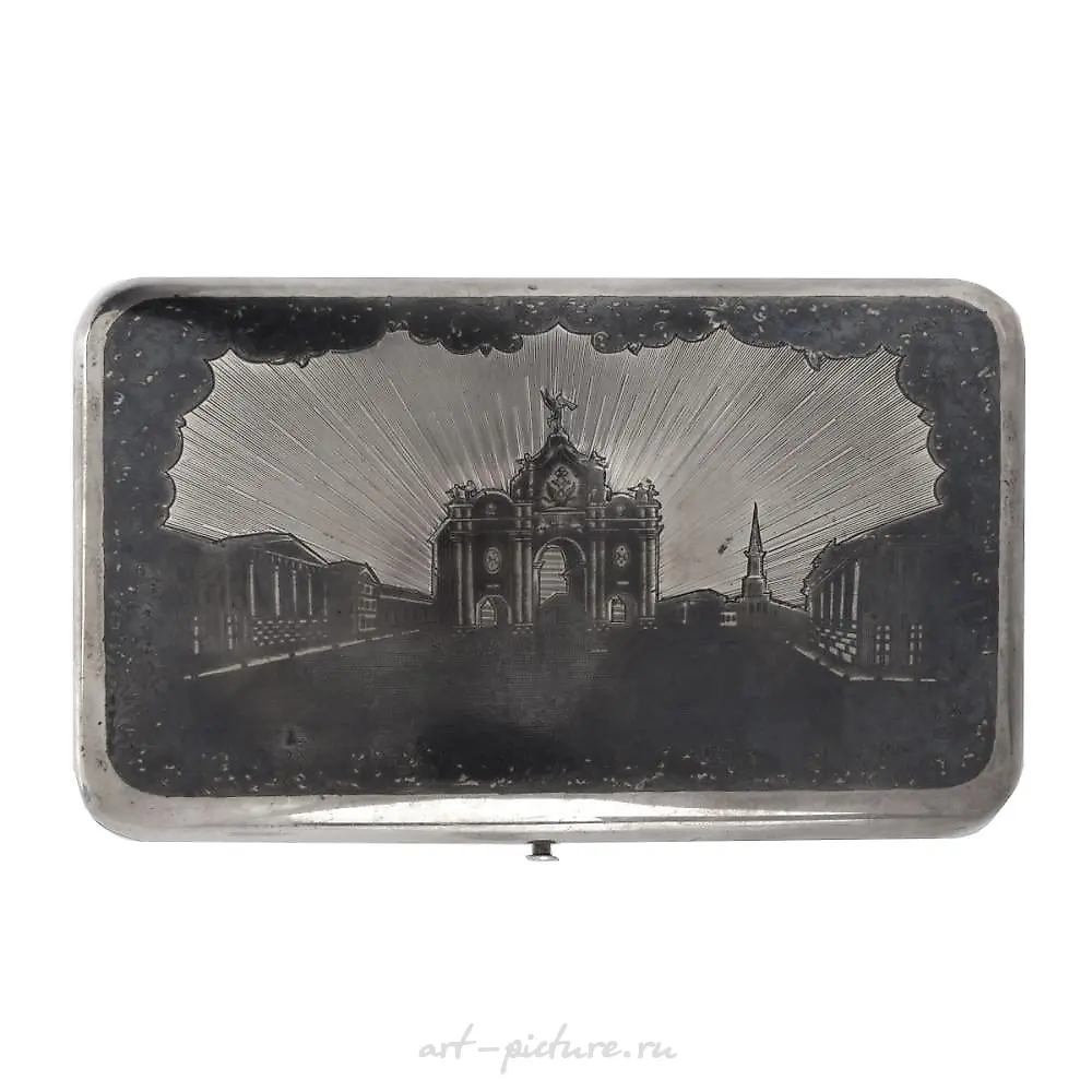 Russian Silver Cigar Case — photo 3