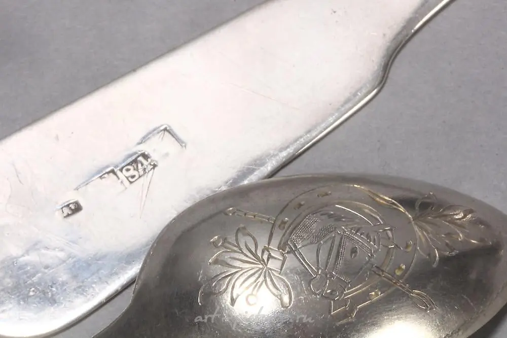 Russian Silver Sifting Spoon — photo 4