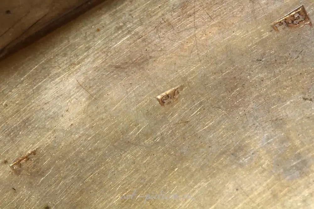 19世纪的俄罗斯银鼻烟壶由黑化银制成 — 照片 7