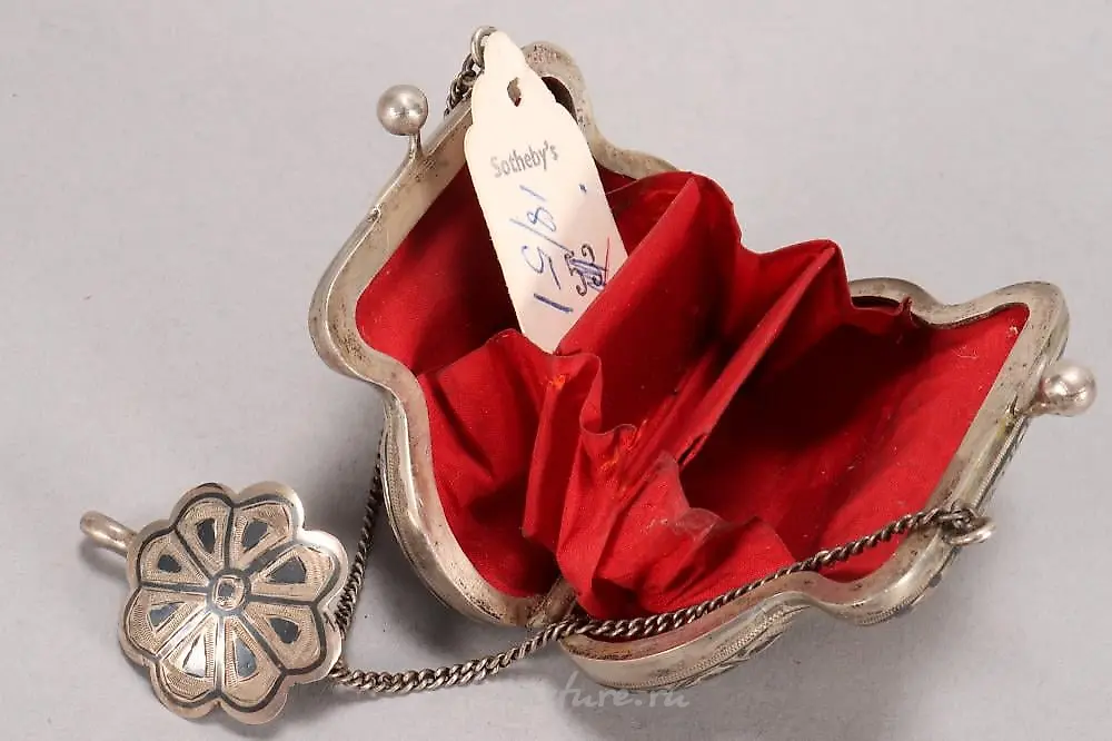 Russian Silver Niello Purse. — photo 4