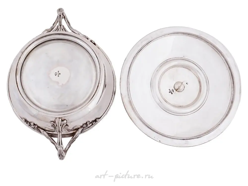 MONUMENTAL RUSSIAN SILVER GILT SOUP TUREEN WITH GEMS — photo 2