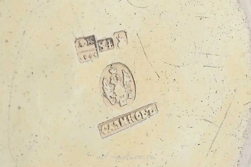 A Nicholas I Russian 84 zolotnik (875 standard) silver beaker... — photo 2