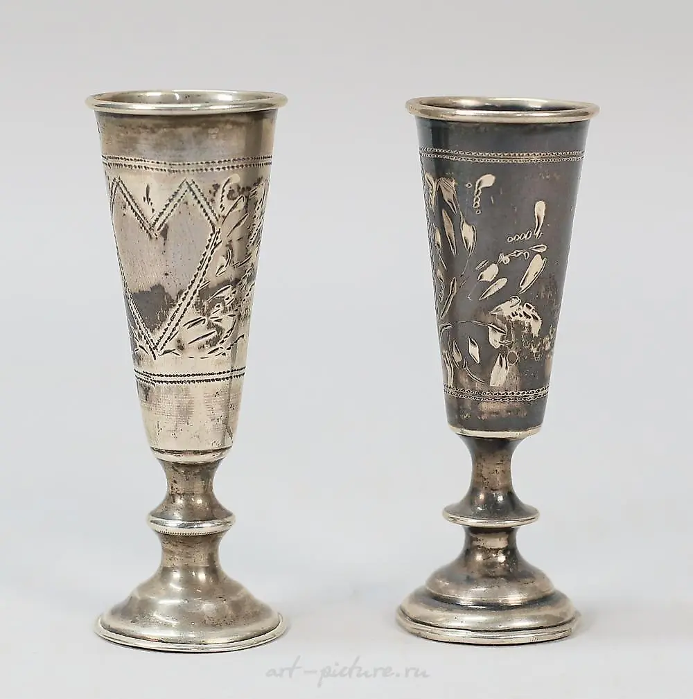 Pair of Sterling Kiddush Cups — photo 3