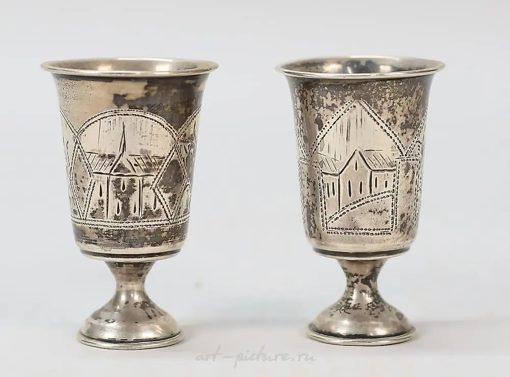 Pair of Sterling Kiddush Cups — photo 9