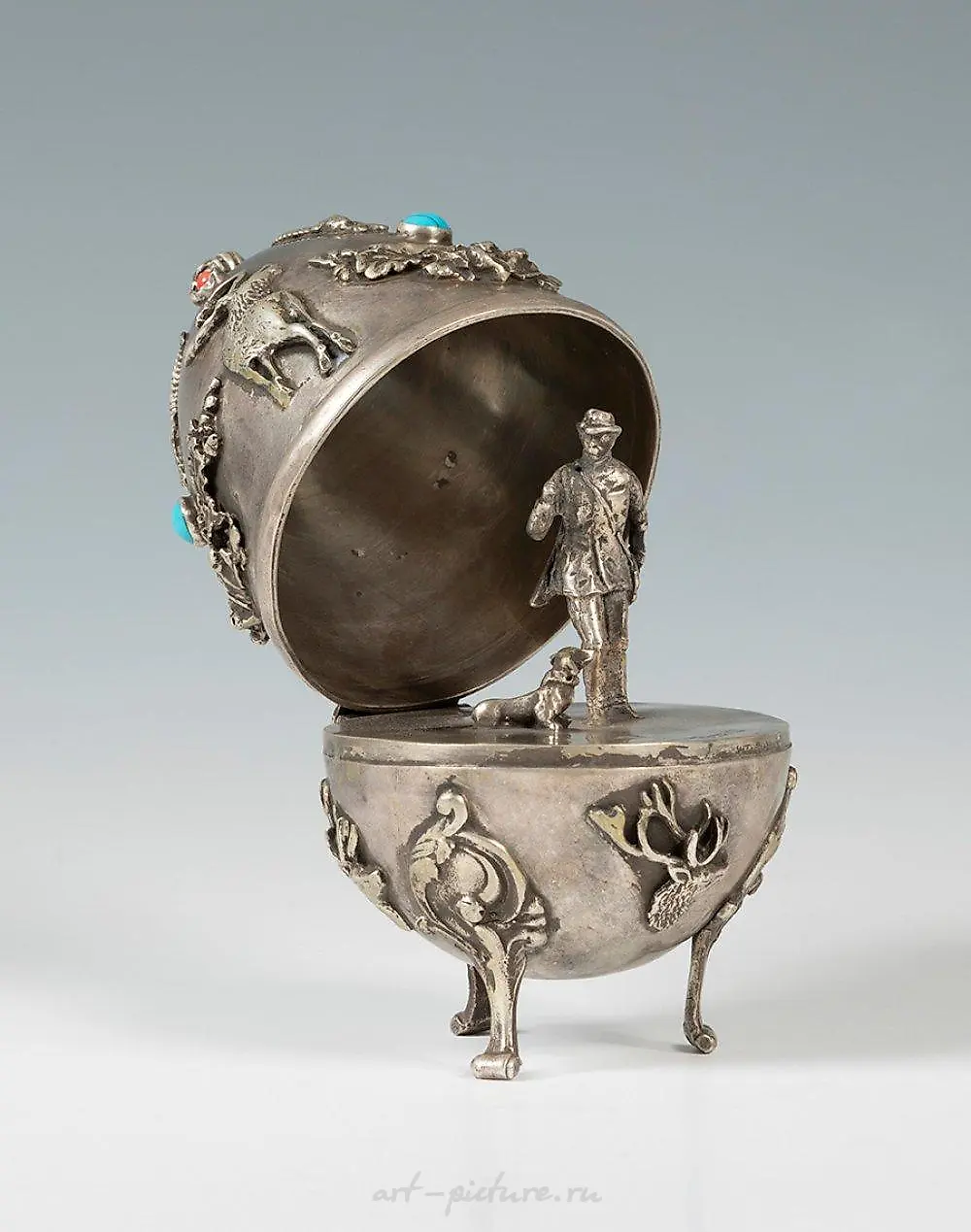 Ornamental egg. St. Petersburg, 19th century. In...