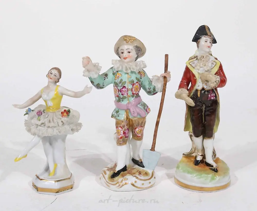 Six Meissen Porcelain Small Figurines — photo 5