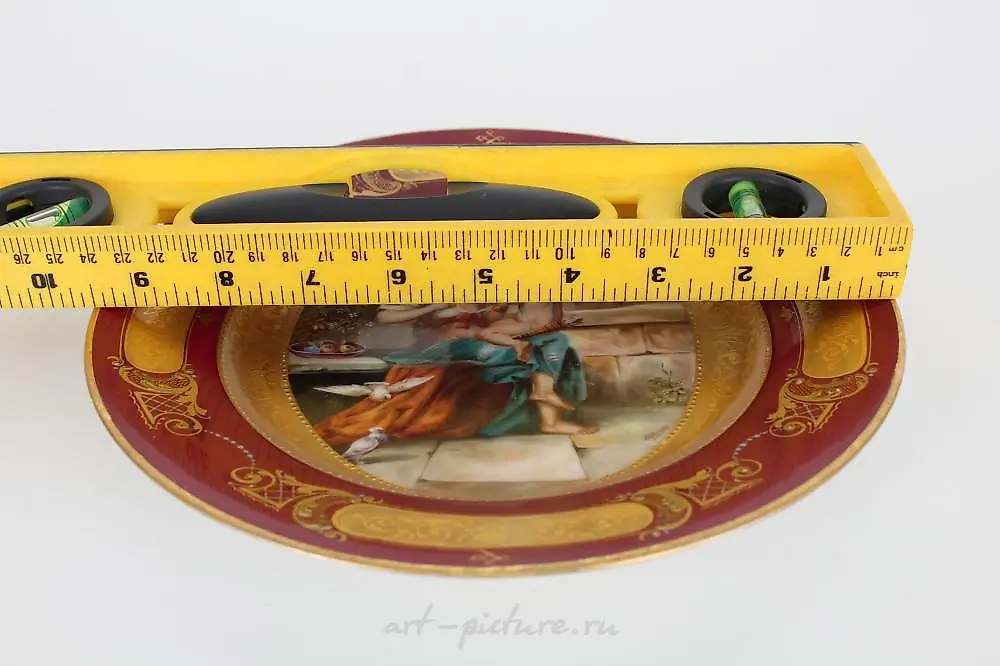 Antique Royal Vienna Porcelain Dish, Signed — photo 3