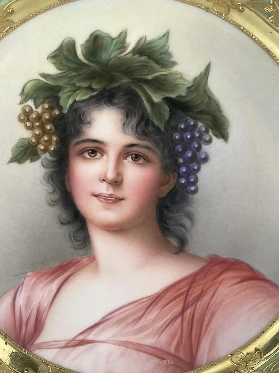 19TH C. ROYAL VIENNA PLATE SIGNED WAGNER — photo 3