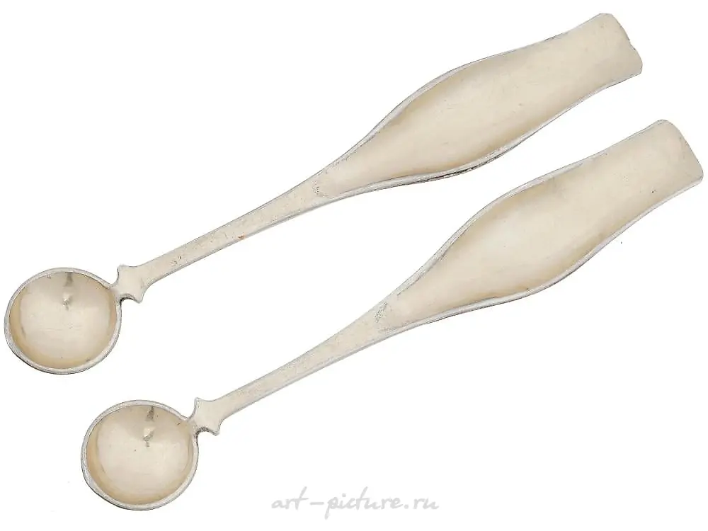 RUSSIAN GILT SILVER CLOISONNE ENAMEL TEA SPOONS — photo 3