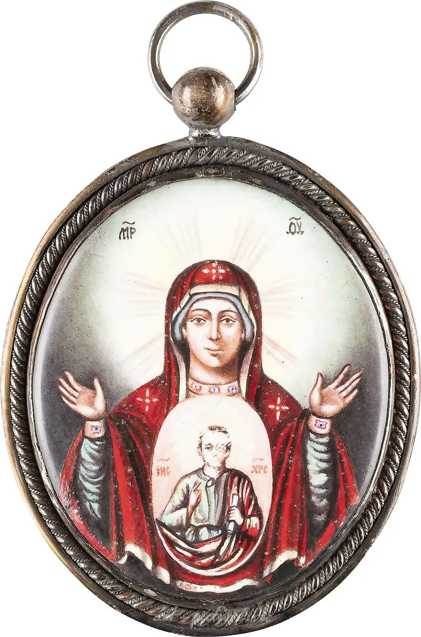 COLLECTION OF EIGHT FINIFTS WITH GRACEFUL IMAGES OF THE MOTHER OF GOD — photo 2