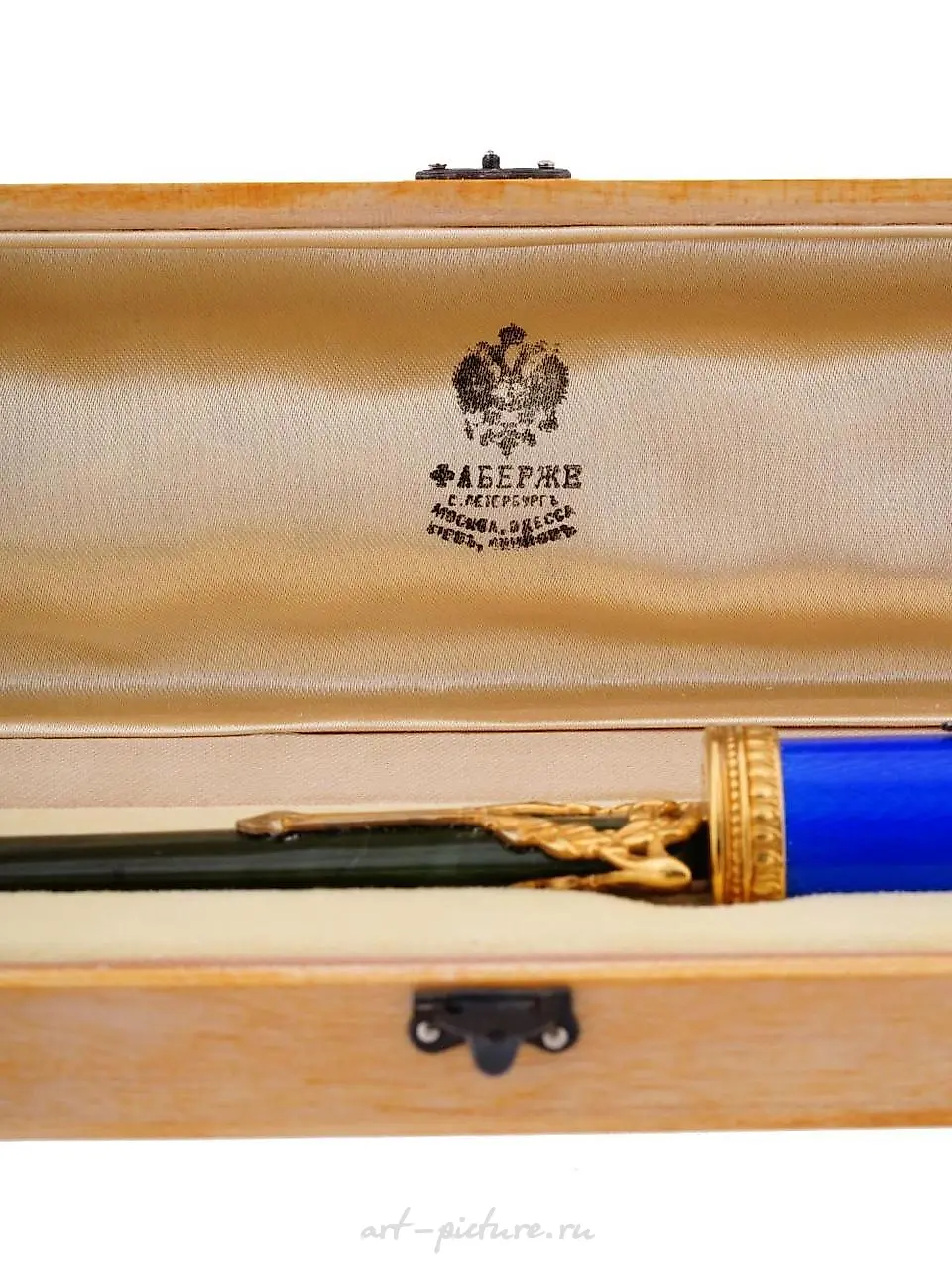 RUSSIAN SILVER CARVED JADE ENAMEL LETTER OPENER — photo 5