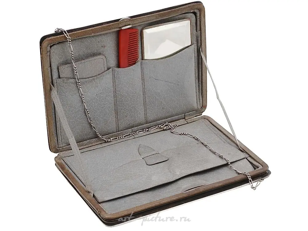 ANTIQUE RUSSIAN SILVER GOLD GEMSTONES CIGARETTE CASE — photo 6