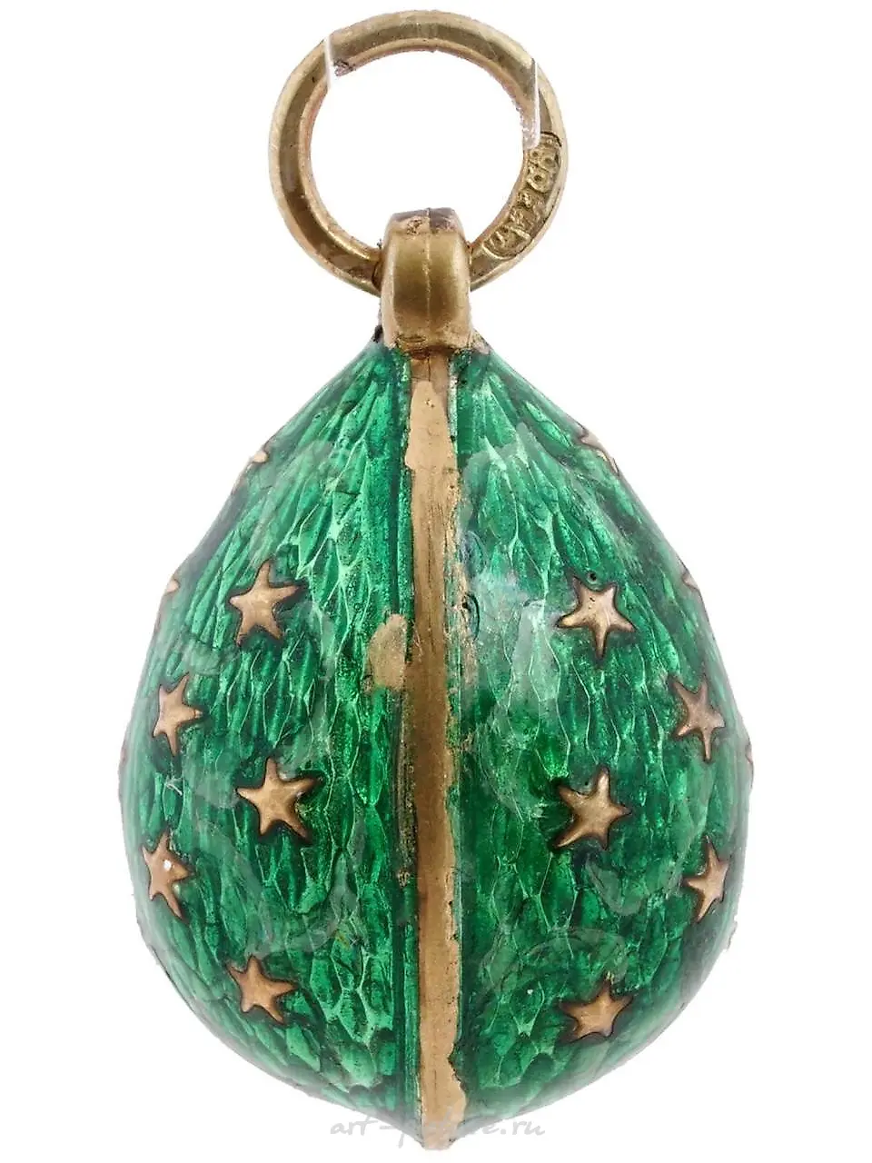 Прекрасное русское миниатюрное пасхальное яйцо-подвеска — фото 2