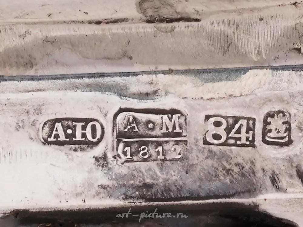 俄罗斯犹太镀金银珐琅托拉指示牌 — 照片 3