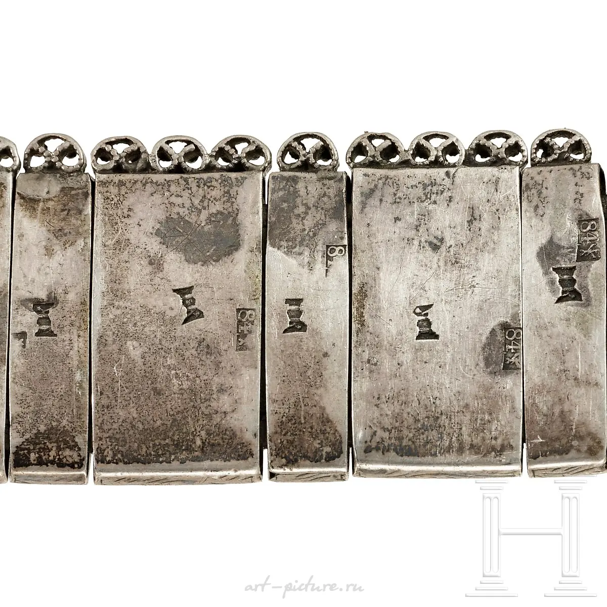Heavy silver and niello belt, Russia, Tiflis, late... — photo 4